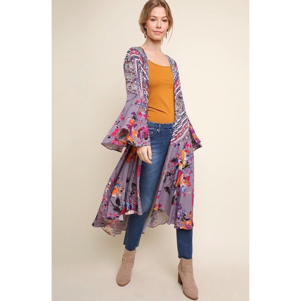 💕 Floral Dream Long Kimono | Fall Fashion 2019 - Picture 1 of 4